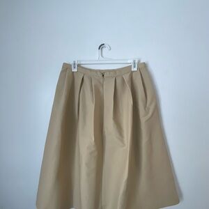 H&M Beige A-Line Skirt Size 14 | Classic Neutral | Work Casual